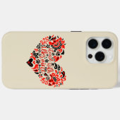ウクライナのレタリングとハート Case-Mate iPhoneケース (裏面 (横))