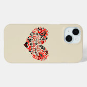 ウクライナのレタリングとハート Case-Mate iPhoneケース (裏面 (横))