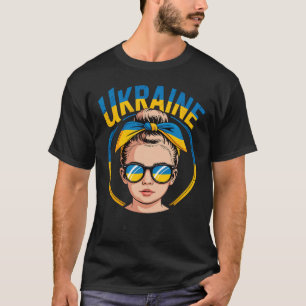 ウクライナのレトロスタイルの女性のグラフィック文化の誇りA Tシャツ
