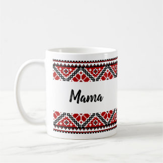 ウクライナのヴィシュヴァンカ/刺繍ママママママグ コーヒーマグカップ