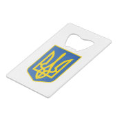 ウクライナの三角形の クレジットカード栓抜き (正面アングル)