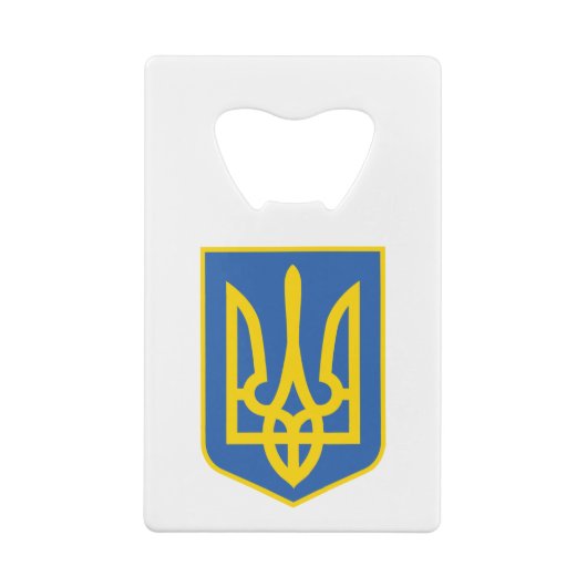 ウクライナの三角形の クレジットカード栓抜き (裏面)