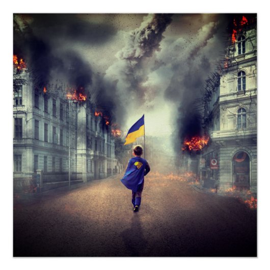 ウクライナの世界平和 ポスター (正面)