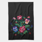 ウクライナの伝統的なヴシュヴァンカ民族芸術パターン キッチンタオル (縦)