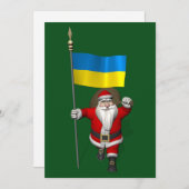 ウクライナの入国に伴うサンタクロース シーズンカード (正面/裏面)