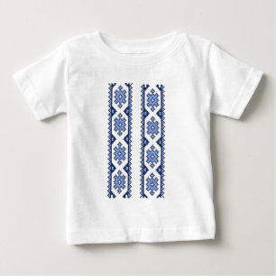 ウクライナの全国刺繍オーナメント ベビーTシャツ