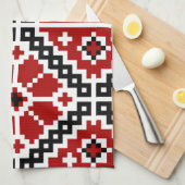 ウクライナの刺繍 キッチンタオル (四つ折り)