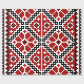 ウクライナの刺繍 ラッピングペーパー (フラット)