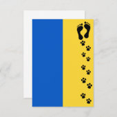 ウクライナの動物救援 サンキューカード (正面/裏面)