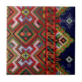 ウクライナの十字のステッチによって刺繍されるセラミックタイル タイル (正面)