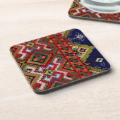 ウクライナの十字のステッチの刺繍のコルクのコースター6 P コースター (左側)