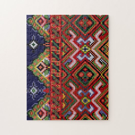 ウクライナの十字のステッチの刺繍のジグソーパズル ジグソーパズル (縦)