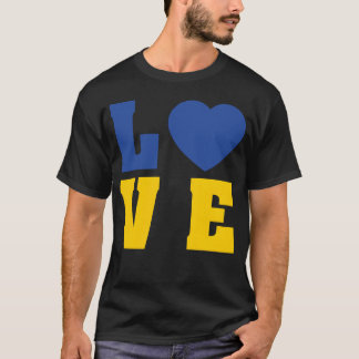 ウクライナの友達への愛 Tシャツ