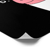 ウクライナの名言 ユーモア ハート ウクライナの旗 ポスター (角)