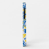 ウクライナの国旗の色の民俗パターン Case-Mate iPhoneケース (裏面/左)