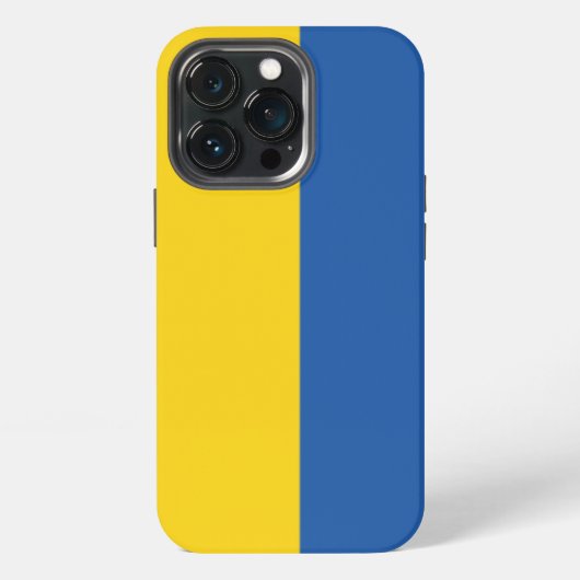 ウクライナの国旗ボタン iPhoneケース (裏面)