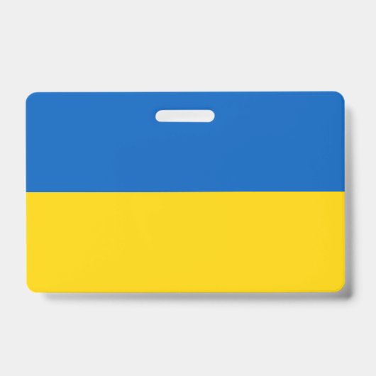 ウクライナの国旗 バッジ (表面)