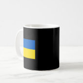 ウクライナの国旗 1 コーヒーマグカップ (正面左)