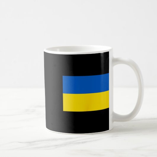 ウクライナの国旗 1 コーヒーマグカップ (右)
