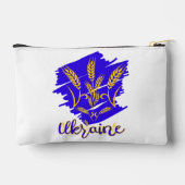 ウクライナの国産シンボルのトリズブで、小麦の耳で作られる アクセサリーポーチ (裏面)