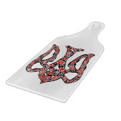 ウクライナの国章トリデントtryzub様式化 カッティングボード (角)