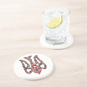 ウクライナの国章トリデントtryzub様式化 コースター (側面)