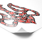 ウクライナの国章トリデントtryzub様式化 フォトプリント            (角)