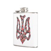 ウクライナの国章トリデントtryzub様式化 フラスク (左)