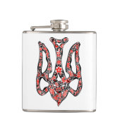 ウクライナの国章トリデントtryzub様式化 フラスク (正面)