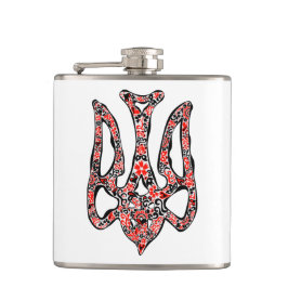 ウクライナの国章トリデントtryzub様式化 フラスク