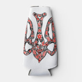 ウクライナの国章トリデントtryzub様式化 ボトルクーラー (正面)