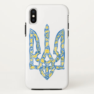 ウクライナの国章トリデントtryzub民族的な iPhone x ケース