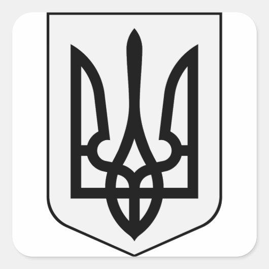 ウクライナの国章 スクエアシール (正面)