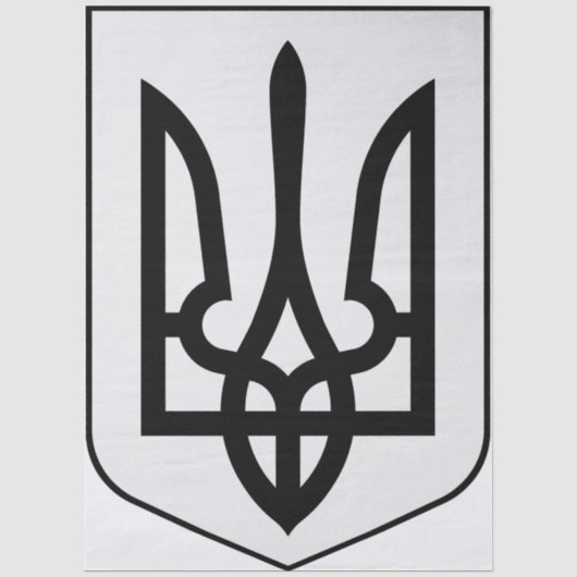 ウクライナの国章 薄葉紙 (正面)