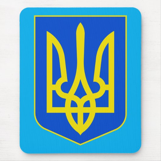 ウクライナの国章　黄金の三叉戟　美術 マウスパッド (正面)
