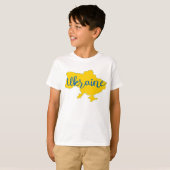 ウクライナの地図とレタリングTシャツ Tシャツ (正面フル)