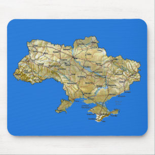 ウクライナの地図のマウスパッド マウスパッド