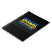 ウクライナの地図。ウクライナ国旗。ウクライナ ノートブック (左側)