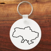 ウクライナの地図。ウクライナ キーホルダー (正面)