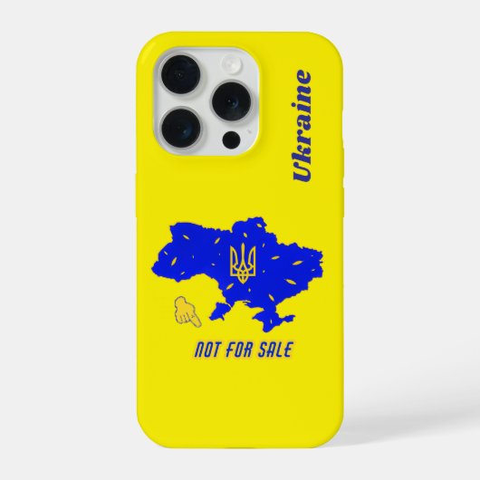 ウクライナの地図 iPhoneケース (裏面)