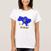 ウクライナの地図 Tシャツ (正面)