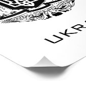 ウクライナの大紋章 モノクロ ファインアート フォトプリント            (角)