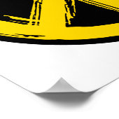 ウクライナの平和のシンボルはウクライナと共に立つ ポスター (角)