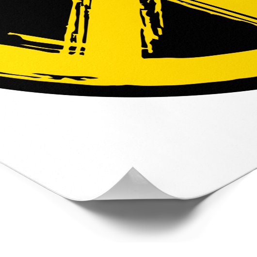 ウクライナの平和のシンボルはウクライナと共に立つ ポスター (角)