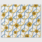 ウクライナの平和のシンボルひまわり ウクライナ戦争 ラッピングペーパー (フラット)