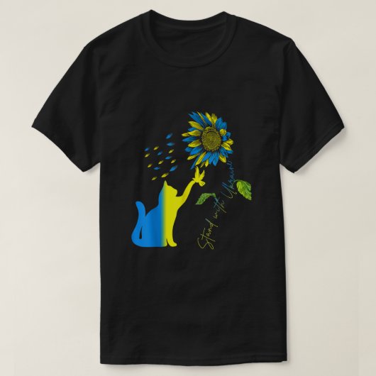 ウクライナの平和はウクライナと共存する Tシャツ (デザイン正面)