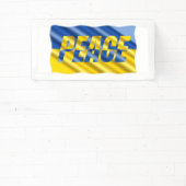 ウクライナの平和への平和ウクライナ国旗No War 横断幕 (インサイチュ)