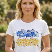ウクライナの平和を祈って 水彩画 Tシャツ