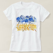 ウクライナの平和を祈って 水彩画 Tシャツ