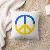 ウクライナの平和ブルーイエロー国旗の色の記号 クッション (ブランケット)